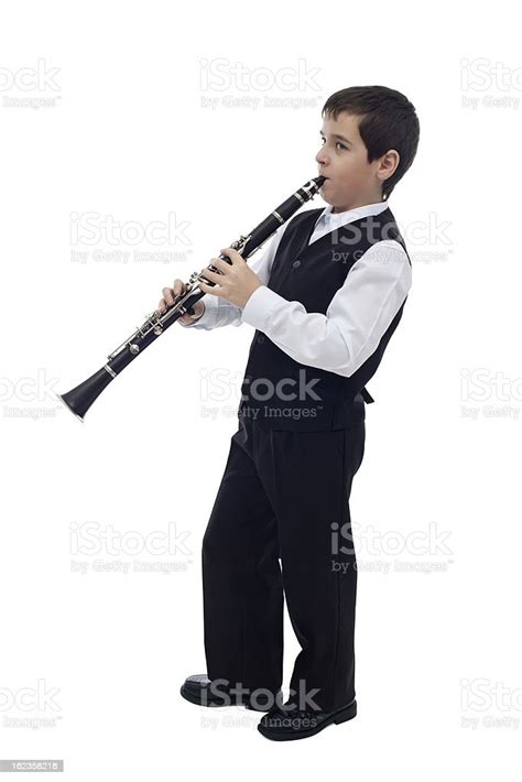 Boy Playing On The Clarinet Stock Photo Download Image Now Clarinet