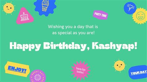 Happy Birthday Kashyap Youtube