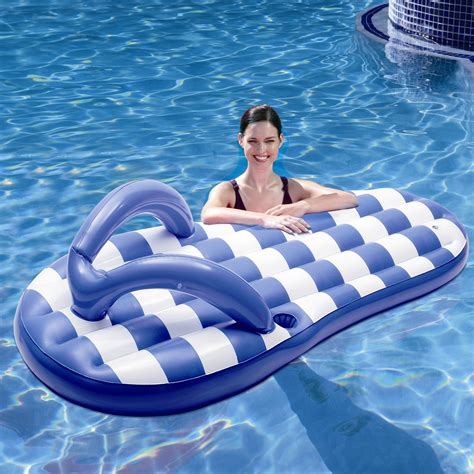 Blue Wave Marine Flip Flop Pool Lounger Inflatable Pool Floats Pool