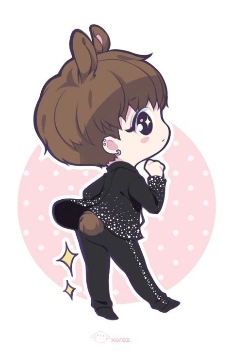 The latest tutorial over there is. Begin bunny JK (With images) | Jungkook fanart, Bts chibi ...
