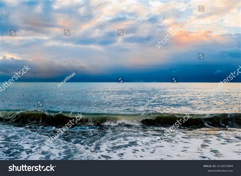 Calm Seascape Beautiful Sky Over Sea Stock Photo 2119073804 Shutterstock