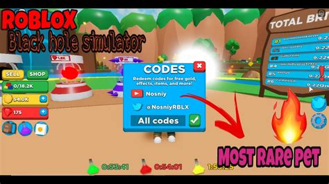 Hole simulator codes can give items, pets, gems, coins and more. All Working Codes Of Black Hole Simulator Roblox (July ...