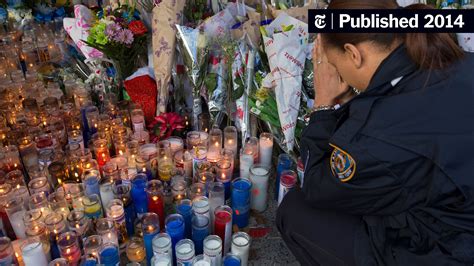 Prayers And Tears At Vigil For Slain Officers The New York Times