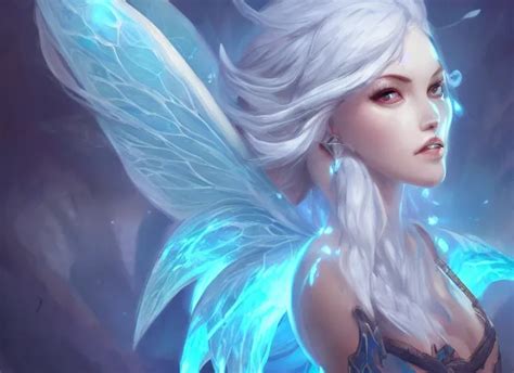 Portrait Of An Ice Fairy Cute Fantasy Wonderful Stable Diffusion