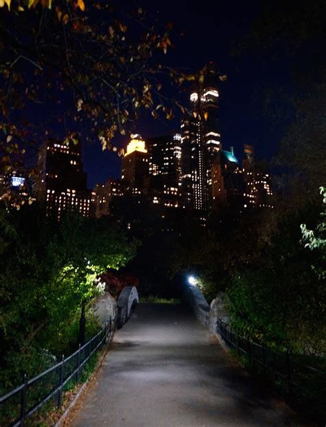 A Walk In The Dark In Central Park New York Cliché