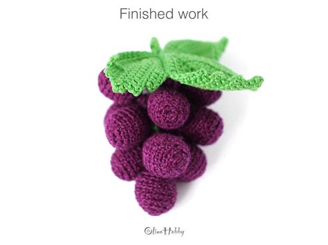 Grape Crochet Pattern Pdf Crochet Grape Pattern Bunch Of Etsy