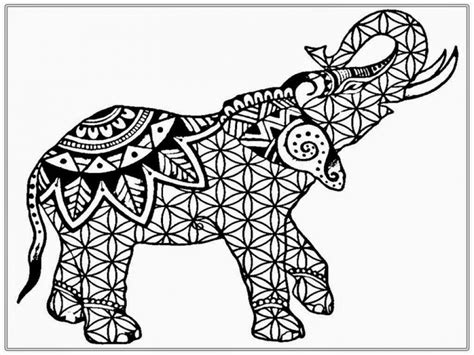 Get This Difficult Elephant Coloring Pages For Grown Ups 7g542c