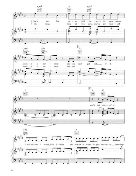 Stuck In A Moment You Cant Get Out Of By U2 Bono Digital Sheet Music For Pianovocalguitar