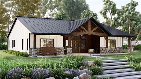 Craftsman Style House Plan With Open Concept And Split Bedroom Layout
