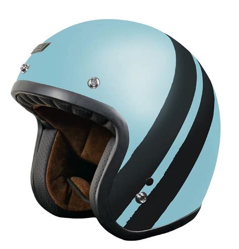 Ece Dot Low Profile Cafe Racer 34 Open Face Vintage Motorcycle Helmet