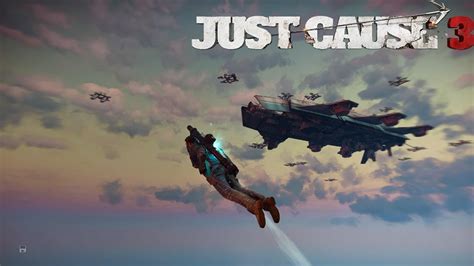 Just Cause 3 Sky Fortress Bavarium Wingsuit Gameplay Youtube
