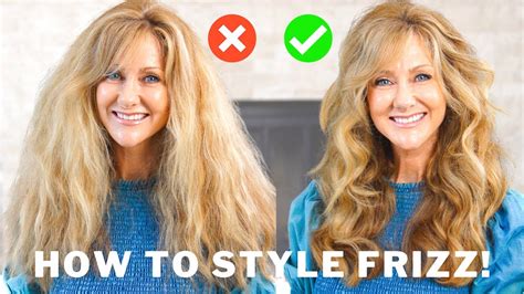 How To Style Frizzy Hair For Women With Very Dry Hair Youtube