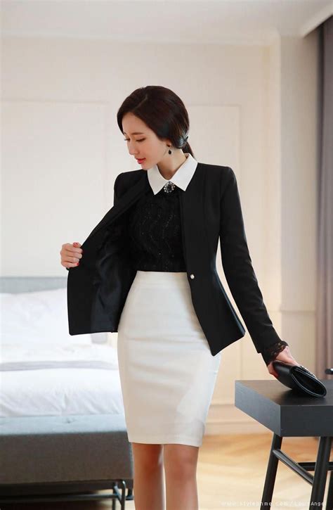 Workclothes Office Outfits Officewear Corporate Attire Korean Fashion Women Korean Fashion
