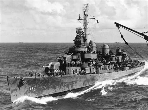 Uss Jenkins Dd 447 A Fletcher Class Destroyer 1943 Aircraft Of