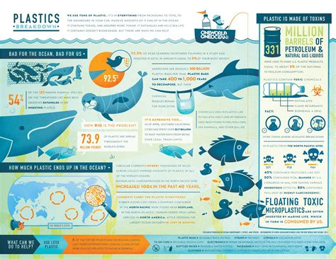 Plastics Infographic Environmental Science Pollution