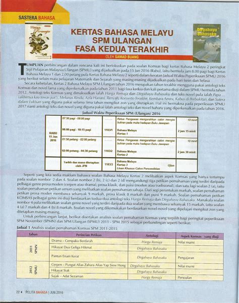 Malaysia 2010 bahasa melayu kertas 1. WADAH KETERAMPILAN BERBAHASA: KERTAS BAHASA MELAYU SPM ...