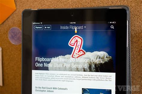 Flipboard Passes The 20 Million User Mark With One New User Per Second