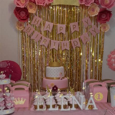 Pink And Gold Birthday Party D