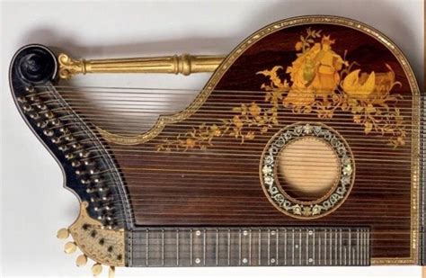 Sold Price A Very Rare Marquetry Musical Instrument Zither