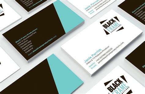 Black Frame Productions Andover Business Cards Evolve