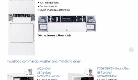 Heavy-duty stackable commercial dryers, Frontload commercial washer and