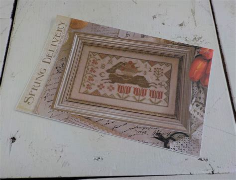 spring delivery by brenda gervais of with thy needle and thread cross stitch design