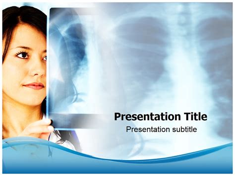 Nurse With X Ray Powerpoint Template Flickr