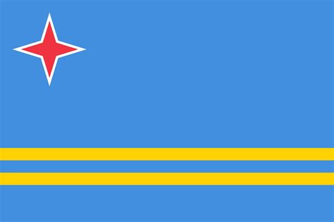 Aruba National Flag Sewn Buy Online • Piggotts Flags