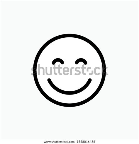 Happy Emoji Faces Vector Icon Apps Stock Vector Royalty Free 1558016486