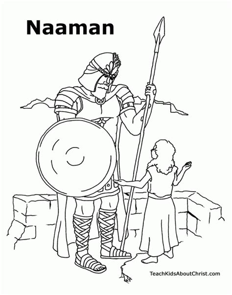 Naaman Coloring Pages Coloring Home