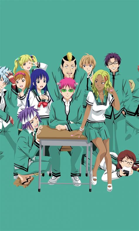 Download Wallpaper 1280x2120 Characters The Disastrous Life Of Saiki K