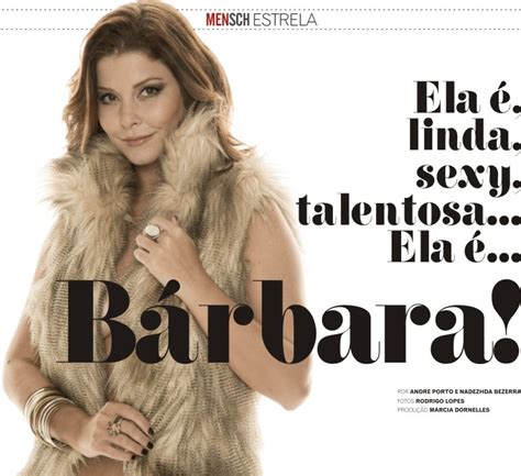 ESTRELA Bárbara Borges talentosa sexy e linda Revista Mensch