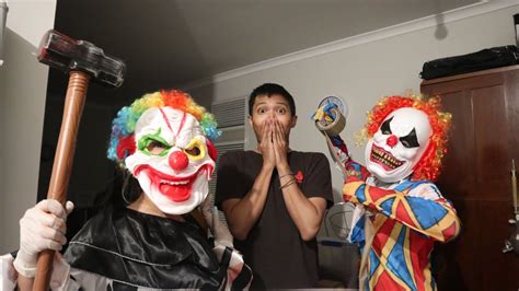 Creepy Clown Prank Ke Abang Youtube