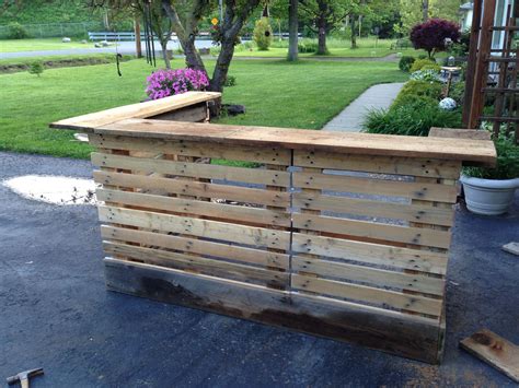 Bar Made From Upcycled Pallets And 200 Year Old Barn Wood Please See