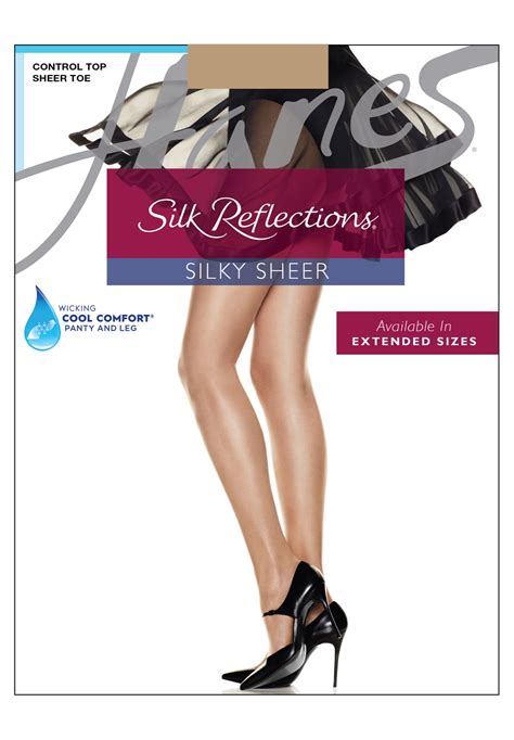 Silk Reflections Silky Sheer Control Top Sheer Toe 6 Pack Intimates For All