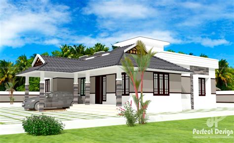 2 Bedroom Single Floor House Plans Kerala Style Home Alqu