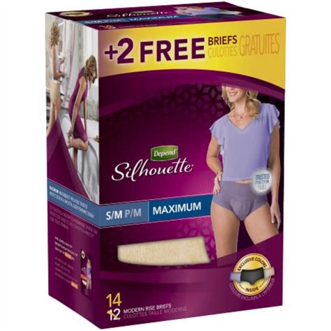 Depend Silhouette Maximum Absorbency Incontinence Underwear For Women 14 Ct Smith’s Food And Drug