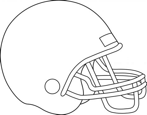 Football Helmet Outlines Free Download On Clipartmag