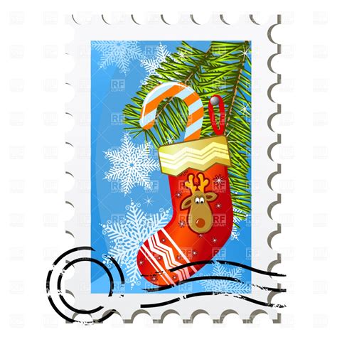Santa Stamps Clip Art Library