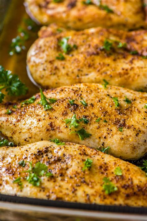 It's a juicy oven baked chicken breast sprinkled with a magic simple seasoning then baked until caramelised. Chicken Breast Recipe - Tender & Juicy Simple Oven Recipe