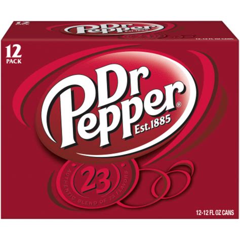 Dr Pepper Soda 12 Cans 12 Fl Oz Foods Co