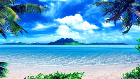 45 Beautiful Beach Scenes Wallpaper On Wallpapersafari