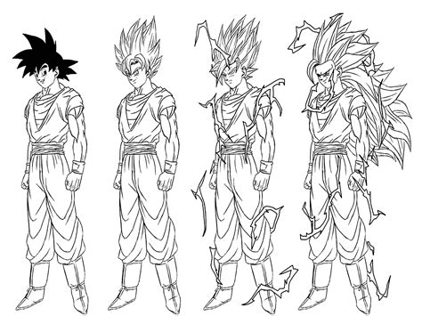 Budokai and was developed by dimps and published by atari for the playstation 2 and nintendo gamecube. Transformation from Songoku to Son goku Super saiyajin 3 - Dragon Ball Z Kids Coloring Pages
