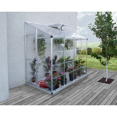 Palram Nature 4 Ft W X 8 Ft D Lean To Greenhouse Wayfair Hobby