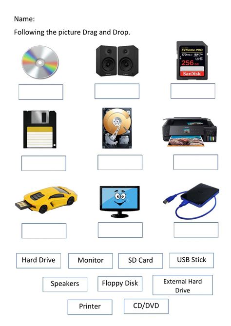 Grade1 Activity1 Parts Of A Computer Worksheet Artofit