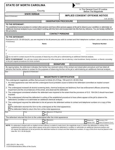 Form Aoc Cr 271 Fill Out Sign Online And Download Fillable Pdf