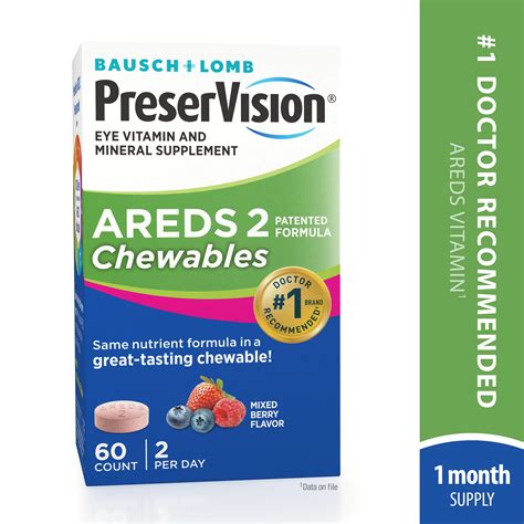 Preservision Areds Formula Vitamin Mineral Supplement Ct Chewables Walmart Com
