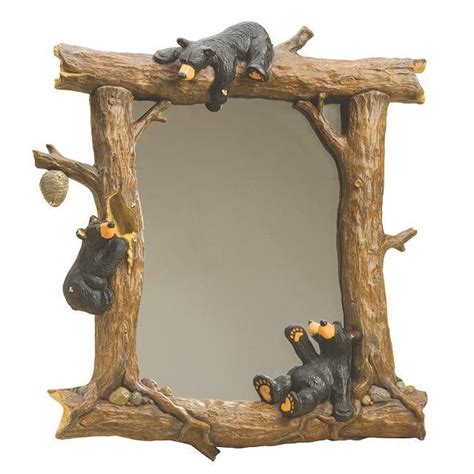 Popular bathroom bear decor of good quality and at affordable prices you can buy on aliexpress. Honey Black Bears Mirror | Rustic bedroom furniture, Bear ...