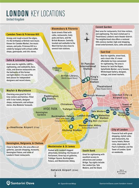 Map Of London England Attractions And Historical Sites