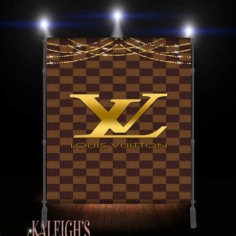 Louis Vuitton Inspired Theme Party Banner, Louis Vuitton Backdrop, Louis Vuitton Banner, Louis 
